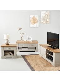 Buy tv units online @ urban ladder. Cornwall 3 Piece Package Tv Unit Coffee Table And Lamp Table Grey Oak Effect Very Co Uk