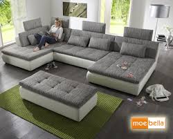 Wohnlandschaft Sofa Free Mit Schlaffunktion Und 4x Kopfststzen Ecksofa Leder Schlafsofa Schlafcou In 2020 Modern Furniture Living Room Sofa Design Living Room Sofa Set