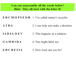This tool will unscramble letters to make words. T Trimpe Science Scramble D Words T Trimpe Ppt Download