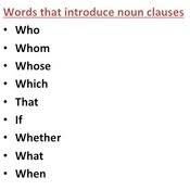 This includes main clause examples with clauses and phrases exercises and worksheet. Noun Clause Fr333nglish