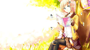 Wallpaper Blonde Anime Girls Animal Ears Short Hair Books Reading Original Characters Cat Ears 1920x1080 Gamenoob13 64776 Hd Wallpapers Wallhere From very long, too short hairstyles, you can replicate whichever you.