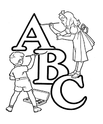 These free, printable halloween coloring pages for kids—plus some online coloring resources—are great for the home and classroom. Children With Abc Coloring Page Free Printable Coloring Pages For Kids