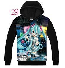 Free Shipping Anime Manga Hatsune Miku Vocaloid Hoodie Cosplay Sweatshirt Hoodies 29 Sweatshirts Hoodie Sweatshirts Hoodies