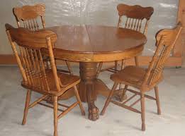 Antique 47 Inch Round Oak Pedestal Claw Foot Dining Room Table With Chairs Dining Table White Round Dining Table Black Dining Room Sets
