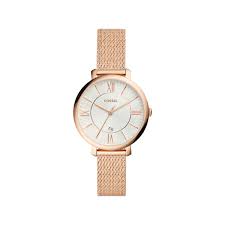 Profitez de nos sélections sur les montres fossil femme. Montre Fossil Femme Acier Dore Rose Milanais Femme Modele Es4352 Maty