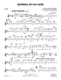 georgia on my mind guitar sheet music to download