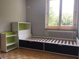 Ikea bett odda kinderbett jugendbett bettgestell mit matratze und. Bett Und Regal Ikea Odda Serie 90x200cm Kaufen Auf Ricardo