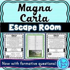 Magna Carta Escape Room England And Nobles Think Tank Teacher Magna Carta Think Tank Escape Room