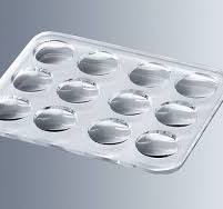 Marienfeld Superior™ Placas de tinción de vidrio prensado con cavidades