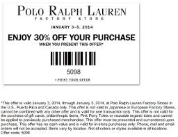 Polo Printable Coupon Ralph Lauren Factory Store Printable Coupons Factory Store