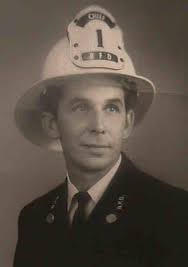 REMEMBERING FIRE CHIEF JOHN HALL Here are some photos from Chief Hall's  personal scrap book. Picture yourself sitting in the Chief's living room  with his wife Belva and daughter Laura Reamy.