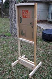 While most shooting ranges will provide you with targets and a stand or hanging target clips to use for your practice session, having your own is always a good idea. Image Result For Homemade Target Stands For Shooting Shooting Range Outdoor Shooting Range Shooting Targets Diy