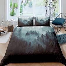 3 570 просмотровдва года назад. Smoky Mountain Comforter Cover Pine Forest Grey Trees Natural Quilt Cover For Boys Girls Teens Adult Mountain With Fir Arrow Bedding Set With Corner Ties And Pillowcase Us Twin Full Uk Queen