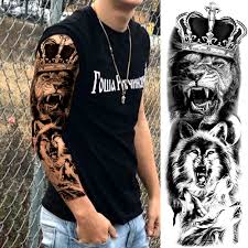 Tatouage Temporaire Loup Lion King Loup Sauvage