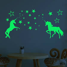 If you have kids birthday party at home and didn't understand what to do then watch this video and follow the diy.definitely your. 24 Glow In The Dark Unicorn Stickers Kids Wall Ceiling Nursery Bedroom Decor Kids Teens At Home Home Decor