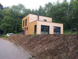 Construction ossature bois toit plat. Maison Bois Cubique A Toit Plat Nos Maisons Ossatures Bois Maison Cubique