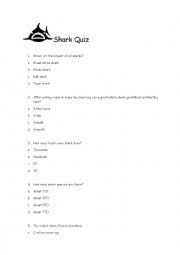 Either way, why not test your knowledge with this shark trivia quiz. Shark Quiz Esl Worksheet By Snizekkornelia