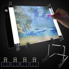 A4 Light Pad For Diamond Painting Kit With Stand Clips 3 Brightness Adjustable Diamond Painting Tools Wish In 2021 Diamond Painting Painting Tools Diamond Painting Tools