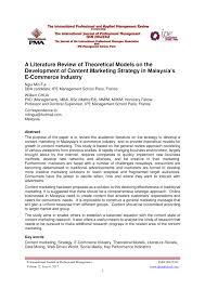Compare fd accounts for the best interest rates or fd promos with great gifts and best return on your savings. Pdf A Literature Review Of Theoretical Models On The Development Of Content Marketing Strategy In Malaysia S E Commerce Industry