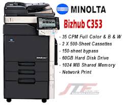 Specifications and accessories are based on the information available at the time of printing and are. Konica Minolta C353 Color Copier Replaced By C364bizhub C353