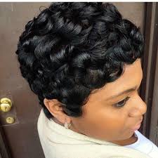 Pin Curl Flow Short Sassy Hair Relaxed Hair Cute Hairstyles For Short Hair
