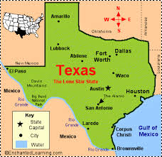 There is also a small locator map, highlighting texas' location within the united states. Texas Facts Map And State Symbols Enchantedlearning Com