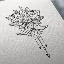 The lotus flower tattoo has been a part of body art in asia for a long time because the lotus has powerful meanings drawn from ancient cultures and religions. Zusatz 1 Tattoo Lange Linien Nach Unten Toll Blume Evtl Zu Viele Details Zum Stechen Lotus Flower Tattoo Design Flower Tattoo Designs Tattoos