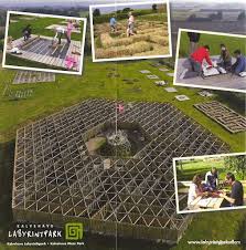 Kalvehave Labyrintpark Sjaelland Danmark Incredible Wooden Panle Maze Built On A Triangular Grid Within A Hexagon The Big Maze Covers A Legepladser Danmark