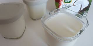 Yaourts Au Lait De Coco Light A La Multidelices Cuisine Simple Et Legere Yaourt Lait De Coco Yaourt Maison Lait De Coco