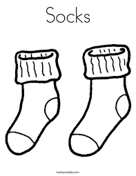Yes, become a sock designer. Socks Coloring Page Twisty Noodle