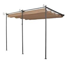 11 Ft W X 10 Ft D Metal Pergola With Canopy Aluminum Pergola Metal Pergola Wood Pergola
