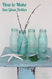 Diy Sea Glass Bottles Hali Brescoach Pridgen If You Decide To Try And Make Them These Are Pretty Seaglass Wine Bottle Crafts Bottle Crafts Jar Crafts