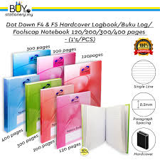 Etika memohon tempat latihan industri sesi jun 2020 sila click sini untuk dapatkan slide taklimat pengenalan li sesi jun 2020. Dot Down F4 F5 Hardcover Logbook Buku Log Foolscap Notebook 120 200 300 400 Pages 1 S Pcs