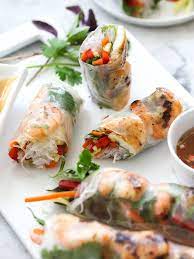 Grilled Shrimp Vietnamese Spring Rolls Recipes Healthy Recipes Appetizer Recipes