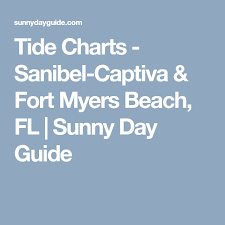 tide charts sanibel captiva fort myers beach fl sunny