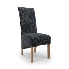 Buy velvet dining chairs and get the best deals at the lowest prices on ebay! Krista Baroque Charcoal Floral Velvet Fabric Dining Chairs Shanker