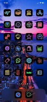 Ios 14 App Icon Pack Neon Aesthetic Ios 14 Icons Iphone Icon Pack Neon 71 Pack App Icons App Icon Iphone App Design Iphone Icon