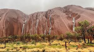 Uluru's actually the indigenous name for ayers rock, and it's also the official name. Uluru Unique Waterfalls Appear On Landmark After Rain In Australia Youtube