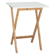 Drew Bamboo And White Lacquer Folding Side Table Buy Now At Habitat Uk Folding Dining Table White Dining Table Round Dining Table