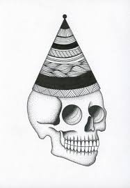 Happy Birthday Skull Head Skull Birthday Illustration Happy Birthday Skulls