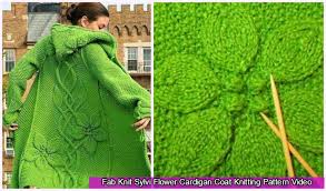 Match your measurements to all of the measurements listed for that. Knit Sylvi Flower Cardigan Coat Knitting Pattern With Video Tutorial