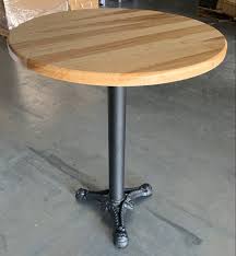 Round Table In 2020 Metal Table Legs Solid Wood Table Tops Cast Iron Table Base