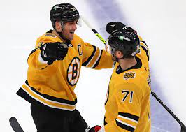 Boston bruins center charlie coyle celebrates his goal against the buffalo sabres with left wing nick ritchie (21) and center sean kuraly. The Bruins Sure Looked Like A Better Team As They Finally Beat The Islanders The Boston Globe