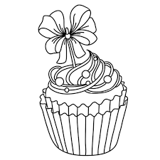 Cupcake Festif Coloriage Gateau Coloriage Art Pour Les Enfants