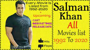 Prem ratan dhan payo (2015) salman khan. Salman Khan All Movies List Salman Khan Movies List 1988 To 2020 Upcoming Movies Cast Imdb Youtube