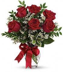 6 Roses Any Color Red Rose Arrangements Beautiful Flowers Red Rose Bouquet