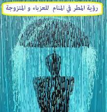 ـ تدل رؤية المطر في المنام على الرزق والرحمة من الله سبحانه وتعالى. Ø±Ø¤ÙŠØ© Ø§Ù„Ù…Ø·Ø± ÙÙŠ Ø§Ù„Ù…Ù†Ø§Ù… Ù„Ù„Ø¹Ø²Ø¨Ø§Ø¡ Ùˆ Ø§Ù„Ù…ØªØ²ÙˆØ¬Ø© Ùˆ Ø§Ù„Ø­Ø§Ù…Ù„ Ùˆ Ø§Ù„Ù…Ø·Ù„Ù‚Ø© Ù„Ø§Ø¨Ù† Ø³ÙŠØ±ÙŠÙ† Ùˆ Ø§Ù„Ù†Ø§Ø¨Ù„Ø³ÙŠ
