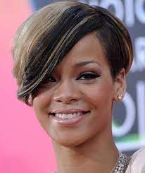Rihanna Short Side Part Rihanna Short Haircut Rihanna Hairstyles Short Hair Lengths