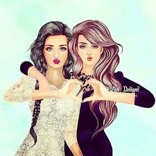 صديقات Girly M Girly Drawings Of Friends