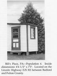 From Postage Stamp Sized Post Offices Heliograph Sum90 Bill S Place Pa Post Office Bedford Lincoln Highway